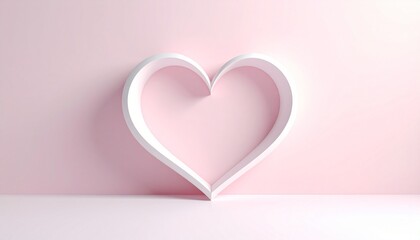 pink valentine heart