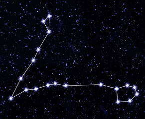constellation Pisces. Illustration © tan4ikk