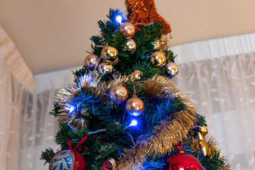 Christmas decorations during winter time