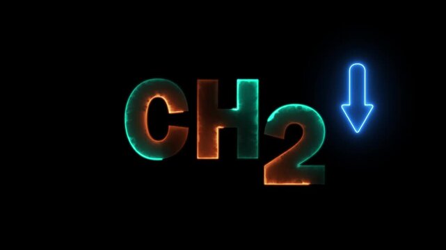 "Neon CH2 Arrow Glow Typography - Futuristic Digital Desig