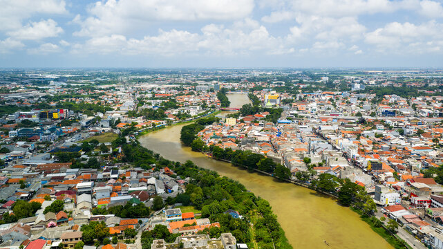 Urban development scene in Tangerang City, Banten, Indonesia highlighting growth and infrastructure
