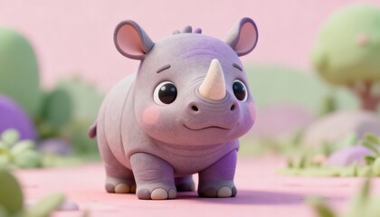 rhino baby cute
