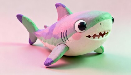 toy fish on a white background