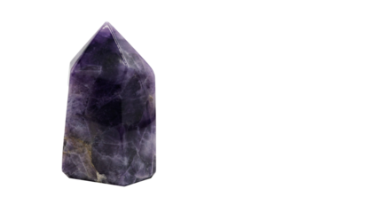 アメジスト 結晶ポイント マクロ撮影 背景透過素材