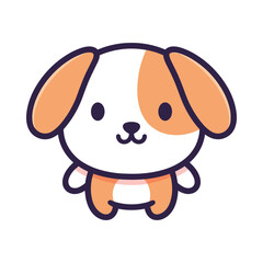 Adorable Cartoon Dog Illustration
