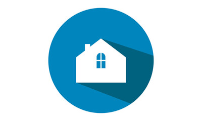 simple home building vector logo