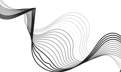 Abstract Wave Line Art Flowing Curves and dynamic, and versatile for technology, business, and creative media Graceful Arc for Design .