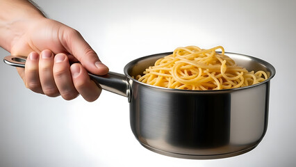 pasta in a pot