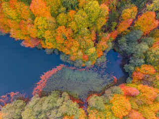 Autumn scenery in Yedig&ouml;ller, reflections and the waltz of colors in nature