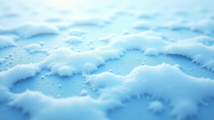 Blue abstract ice texture with smooth waves and frozen patterns