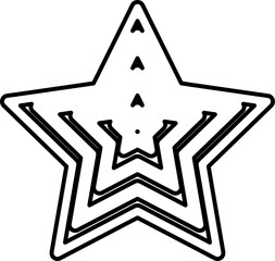 Star shape element. Geometric design