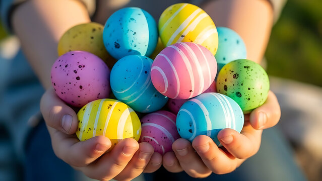 colorful easter eggs - Powered by Adobe