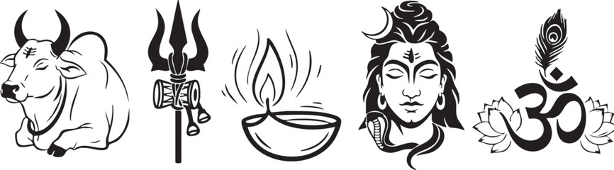 Mahadev Portrait Vector for Maha Shivratri
