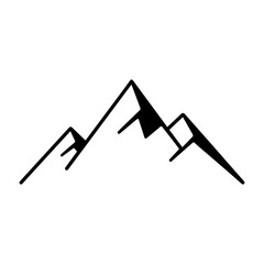 mountain line logo vector icon on a white background
Vector line logo icon