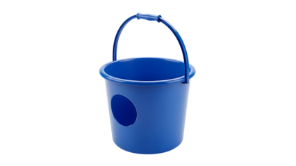Blue Plastic Bucket with Handle
