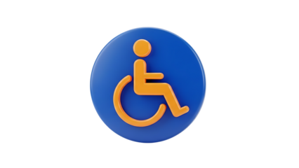 International symbol of access isolated on transparent background