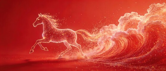 Celebration of 2026 New Year vector design with vibrant red background and golden 3D numbers, conveying festive wishes and future vision, ideal for posters, social media, greeting cards, and New Year 