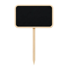 Fototapeta premium Blank wooden chalkboard sign on stick