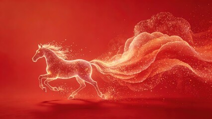 Celebration of 2026 New Year vector design with vibrant red background and golden 3D numbers, conveying festive wishes and future vision, ideal for posters, social media, greeting cards, and New Year 