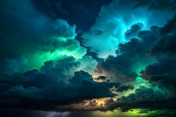 night sky with clouds