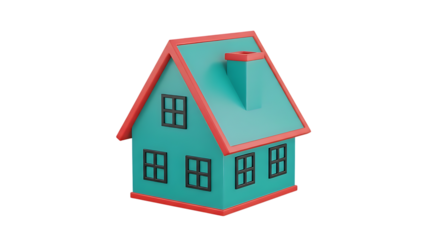 3D Rendered House Model