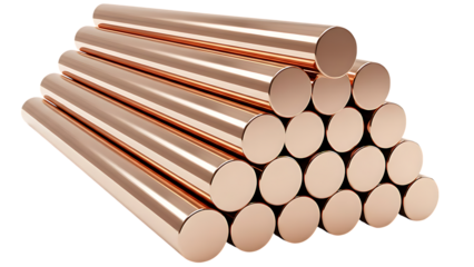 Stack of Copper Rods