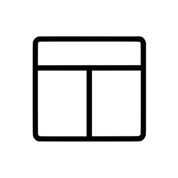 Simple browser window icon