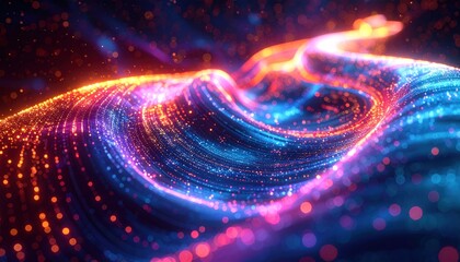 Vibrant Swirling Nebula of Cosmic Energy and Stardust.