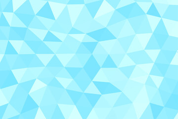 水色の三角形が連なる幾何学模様の抽象的な背景パターン