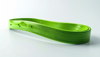 Modern Green Ceramic Serving Dish with Organic Shape.