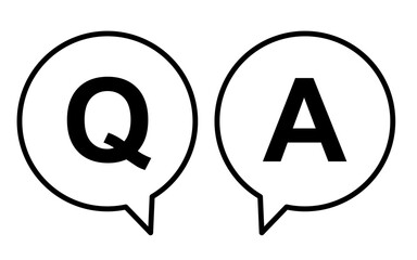 Q&Aの丸い吹き出し