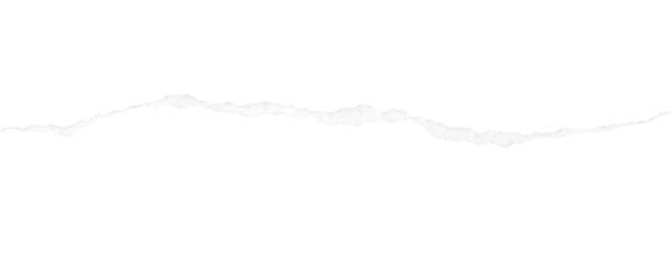 torn paper edges isolated on transparent background.