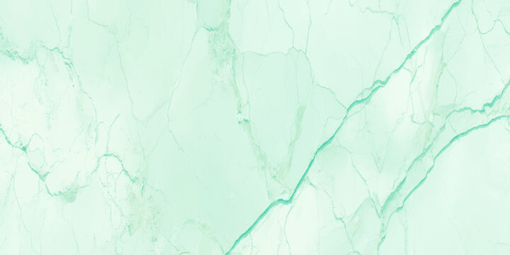 A serene and delicate mint green marble texture with subtle turquoise veins flowing throughout the surface