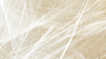 Fototapeta premium Abstract translucent white fibrous material with intersecting lines, creating a light, airy, and artistic web-like texture.