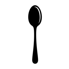 Black Silhouette of a Spoon 1.
