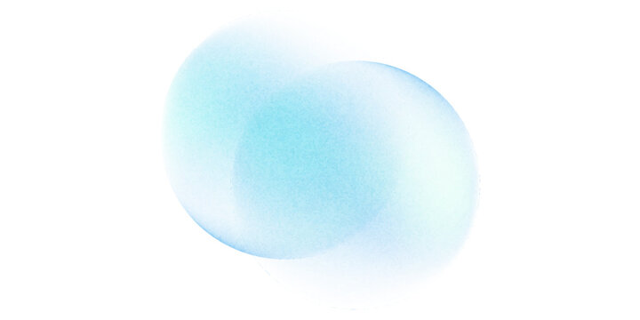Gradient background, color gradation circle with grain noise texture, vector abstract watercolor holographic blur. Color gradient soft blend mesh of blue iridescent colors