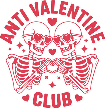 Valentine Quote Typography Set &ndash; Love, Funny, Faith and Anti-Valentine Illustrations