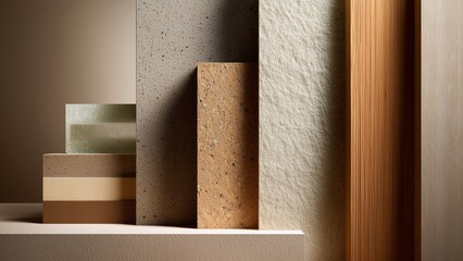 ESG Environmental Responsibility Concept with Sustainable Materials and Luxury Minimal Branding Mood