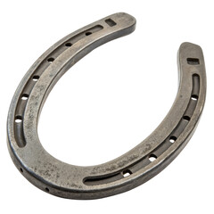 Symbol of luck with a beautifully crafted horseshoe isolated against a clean white background reflecting craftsmanship and tradition