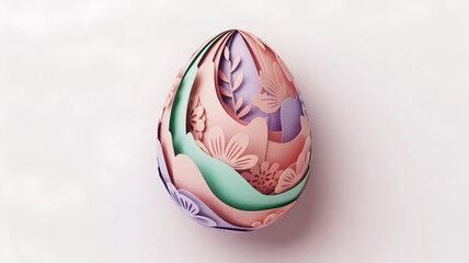 Vibrant easter egg decoration for happy easter sunday celebrations