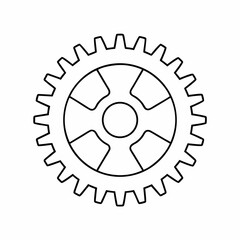 Industrial Gear Wheel Vector Icon