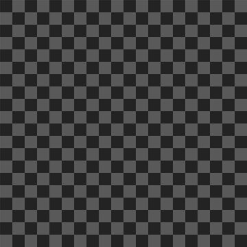 Dark Mode Black Transparent Checkerboard Background Pattern.