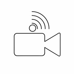 Live Streaming Icon Vector