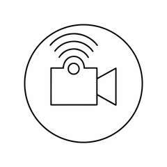 Live Streaming Icon Vector