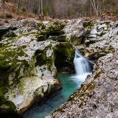 Hiking at Mostnica Gorge Near Bled