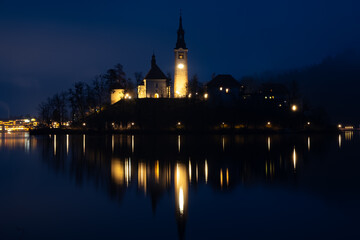 Church of the Mother of God in Bled Island