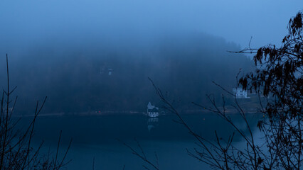 Foggy View Over Lake Bled