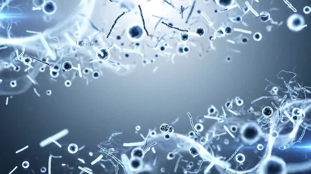 Soft Abstract Metallic Fluid Motion Background With Smooth Elegant Flow Loop