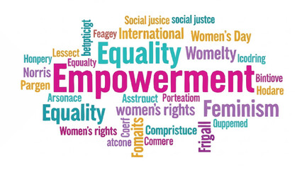 Obraz premium Empowerment and Equality for Womens Rights and Feminism.