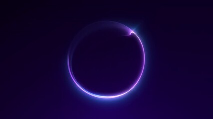 Purple neon plasma orb with smooth glowing gradients and energetic motion. Abstract futuristic sphere animation, seamless loop, 4K 60fps.